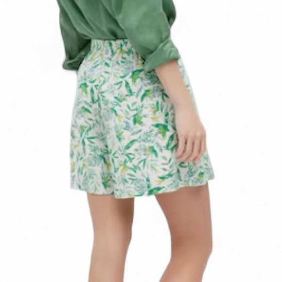 Ellen Tracy XL Linen-Blend Floral Skort - - Picture 2 of 10